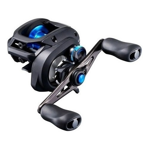 Reel Shimano SLX DC 151HG derecho color negro/azul