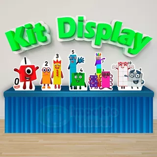 Kit 5 Displays De Mesa Numberblocks