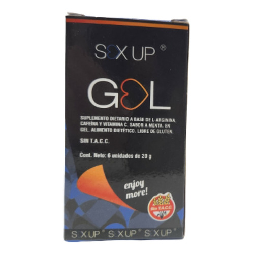 Suplemento en gel Sex Up  Sex Up Gel cafeína en caja de 120mL 6 un