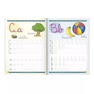 Livro Aprendendo Escrever - Caderno De Caligrafia Infantil