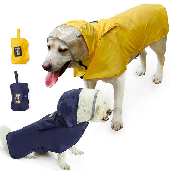 Capa Para Lluvia, Pilot Para Perros, Impermeable Talle L-xl