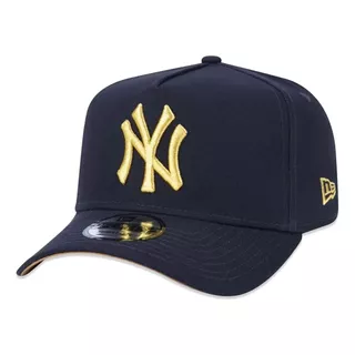 Boné 9forty A-frame Aba Curva Ajustável Mlb New York Yankees Basic Vermelho Escuro