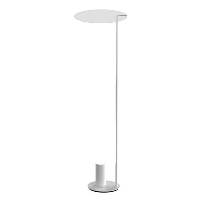 Lampara Velador Reflex De Pie Blanco Difusor Led Deco Lk