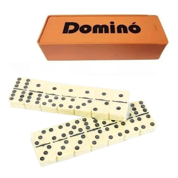 Juego De Mesa Domino C/estuche Plastico Fichas Grandes Faydi