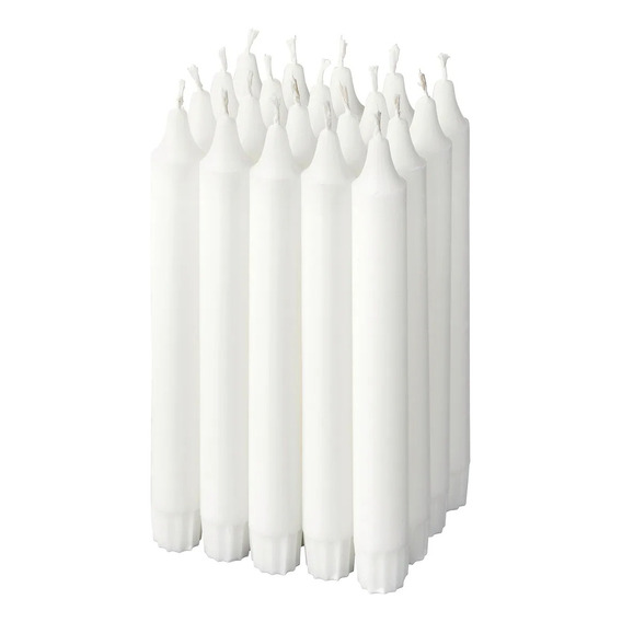 Velas Blancas  Número 4 . Pack X 50 Unidades