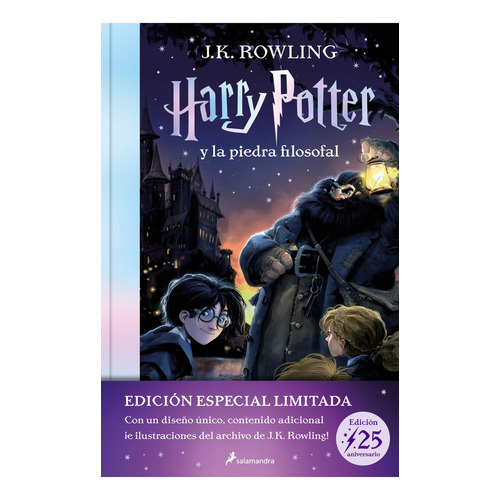 Harry Potter Y La Piedra Filosofal Edición 25 Aniversario, De J.k. Rowling. Serie Harry Potter Editorial Salamandra, Tapa Dura, Edición 25 Aniversario En Español, 2023