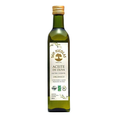 San Nicolás aceite de oliva extra virgen orgánico 500 ml