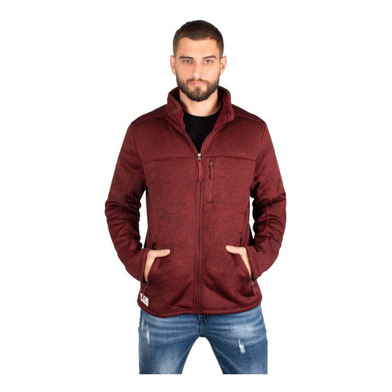 Sudadera Hombre Greenlander Sud8649 Jaspeada Cuello Alto