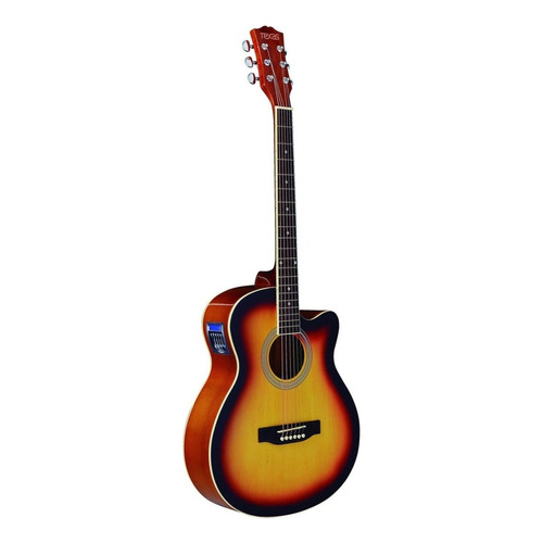 Guitarra acústica Texas AG10-LC5 para diestros sunburst