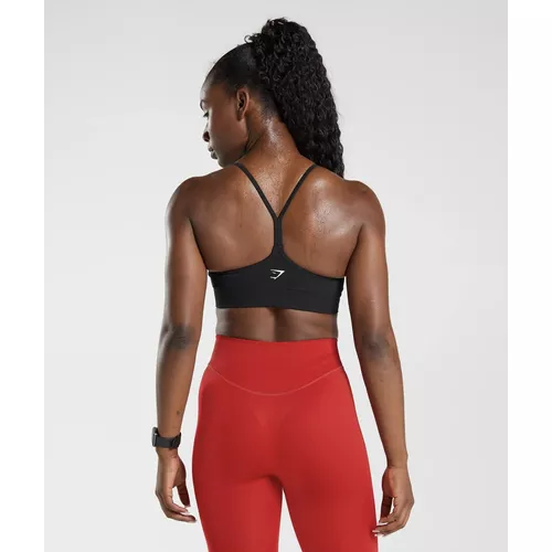 Gymshark Elevate Longline Sports Bra - Rose Brown