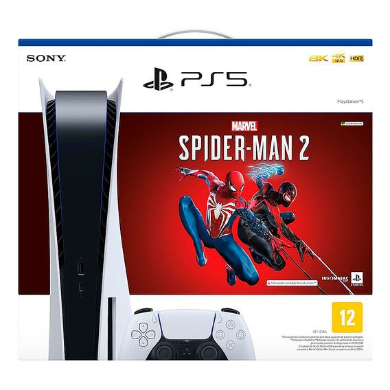 Sony PlayStation 5 CFI-1214A 825GB Marvel's Spider-Man 2  color blanco y negro