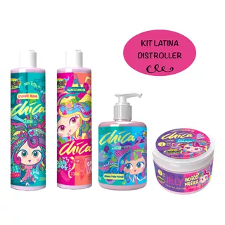 Kit Chica Latina Distroller Shampoo +acond+crema+jelly