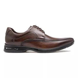 Sapato Derby Plain Toe Democrata Air Spot Smart Comfort 448026 De  Couro Marrom Design Liso 43 Br Para Adultos - Masculino