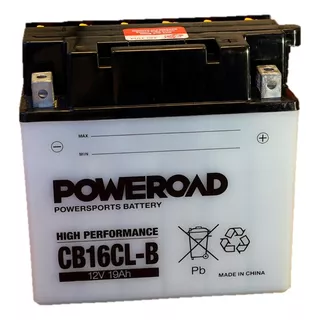 Bateria Moto Jet Ski Poweroad Yb16cl-b = Cb16cl-b 12v 19ah