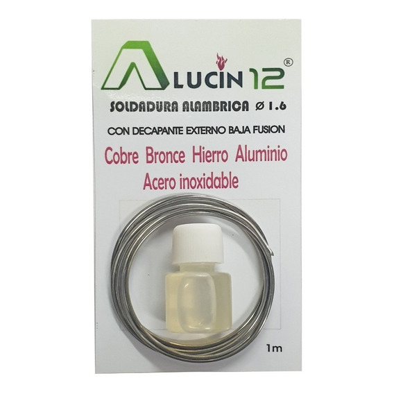 Alucin 12 - Soldadura 2 Componentes - Aluminio Y Otro Metal