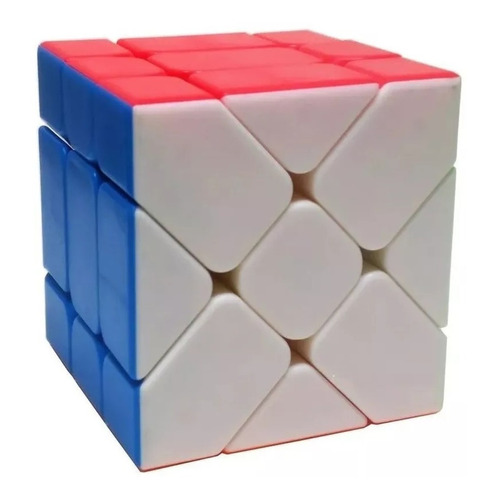Cubo mágico Fisher Skewb Professional de 3 x 3 x 3 x 3, color de marco sin pegatinas