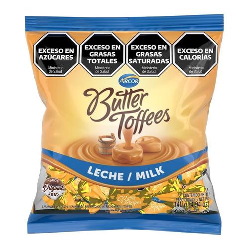 Caramelos Butter Toffees Leche Arcor Chico