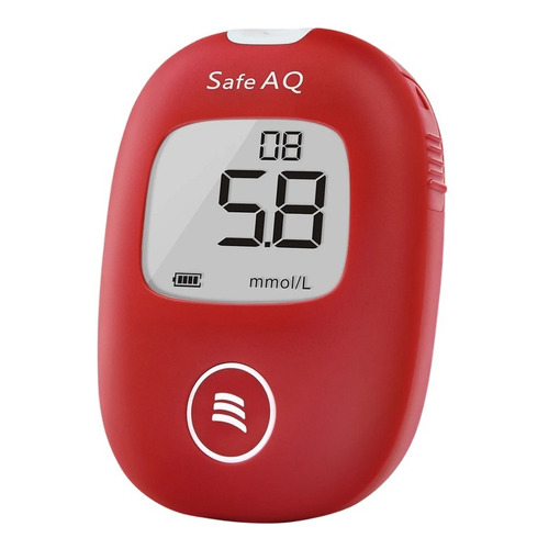 Glucómetro Sinocare Safe AQ Smart rojo