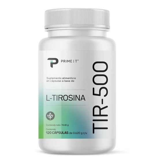 L-tirosina Suplemento Tir-500 Primetech 120 Cáps Con 500 Mg