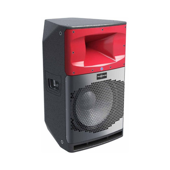 Bafle Activo Bluetooth 2000 Watts Audiocenter 12pulgad Sa312 Color Negro/rojo