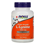 L-lysine 1000 Mg 100 Caps L Lisina Now Foods Contra Herpes