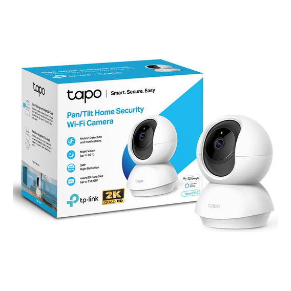 Camara Wifi Tp-link Tapo C210 2k Giratoria Voz App Celular Color Blanco