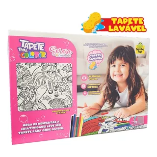 Tapete Lavável Para Desenhar Pintar Colorir Apaga Infantil