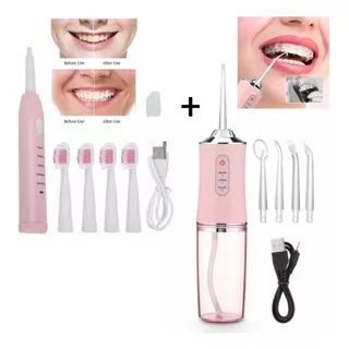 Kit Limpiador Dental. Cepillo Electrico + Irrigador Bucal