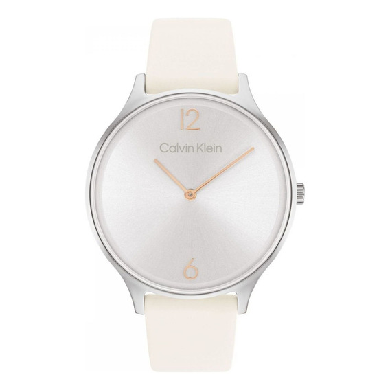 Reloj Para Mujer Calvin Klein Timeless 2h 25200010 Blanco