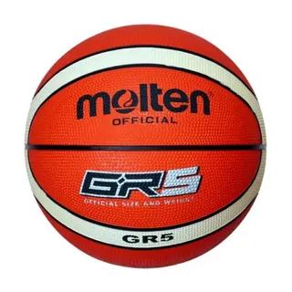 Pelota De Básquet Molten Gr5 Nº 5 Color Naranja De Exterior