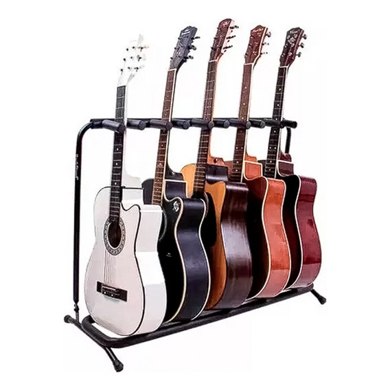Atril 5 Guitarras Soporte Para 5 Bajos Ukelele