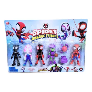 Muñecos Spidey Miles Morales Ghost Spider Woman Gwen  X6