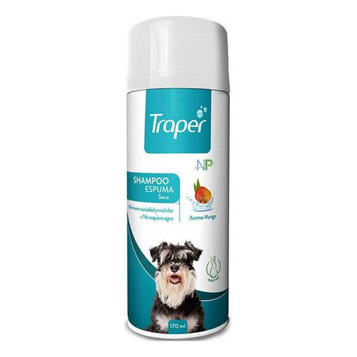 Traper Shampoo Espuma Seca Para Perro Baño En Seco 170ml Np