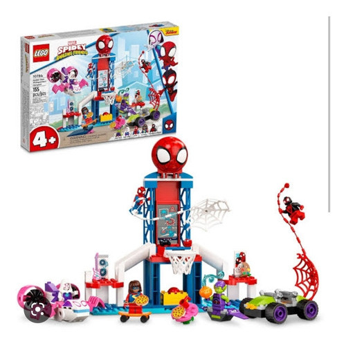 Kit Lego Spider-man Cuartel General Arácnido 10784 155 Pzas
