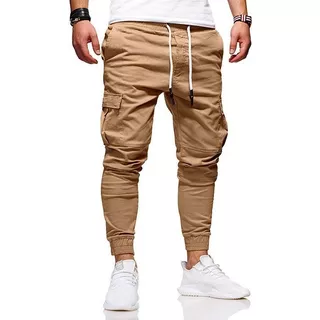 Pantalón Jogger Cargo Jeans Para Hombre Casual