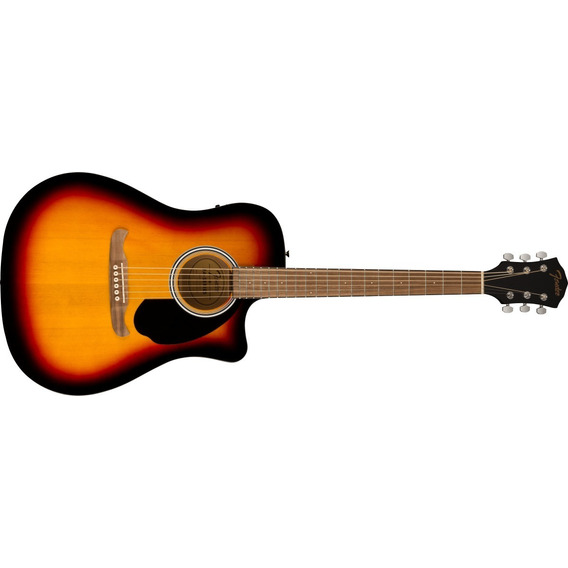 Guitarra Fender Electroacústica Fa125 Color Sunburst.