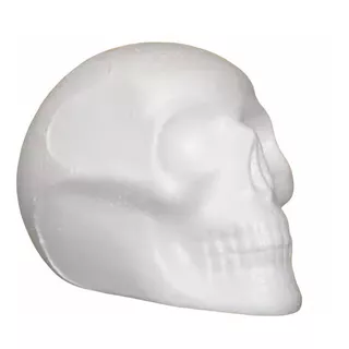 10 Cráneos De Unicel Chicos 11.5x8x8.5 Cm 