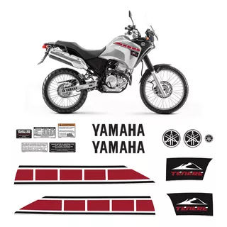 Kit Adesivo Tenere 250 2012/2013 Moto Yamaha Emblemas Tanque