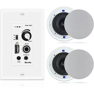 2 Bocinas Para Techo Herdio Hcs818 Plafón 6.5 320w Bluetooth