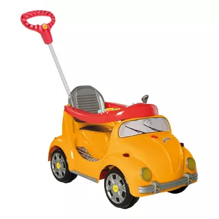 Carrinho De Passeio Fouks Fusca Amarelo