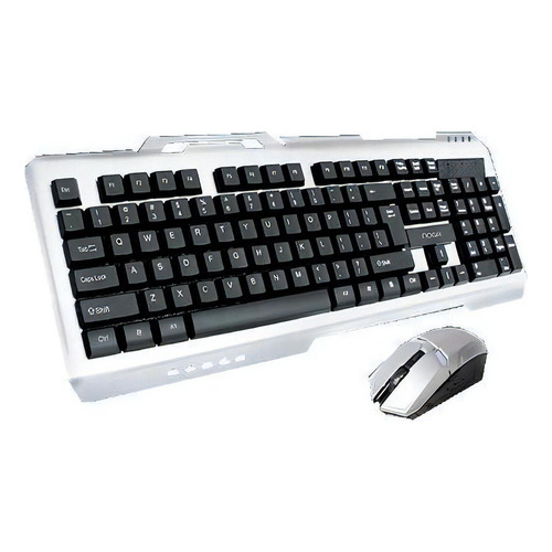 Kit de teclado y mouse gamer inalámbrico Noga NKB-STEEL