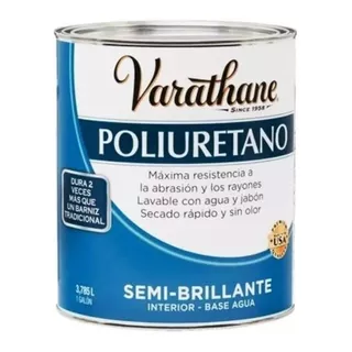 Poliuretano Semi Brillante Varathane Interior Base Agua 1 G.