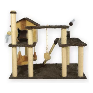 Playground Arranhador Poste Sisal Modular Gato Brinquedo Pet