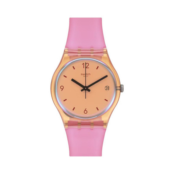 Reloj Swatch Coral Dreams De Silicona So28o401 Ss Color de la malla Rosa Color del bisel Coral claro Color del fondo Coral claro