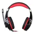 Auriculares gamer Kotion Each G9000 black y red con luz LED