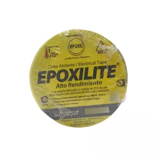 Teipe Negro Epoxilite Cinta Aislante Electrica Grande 5und