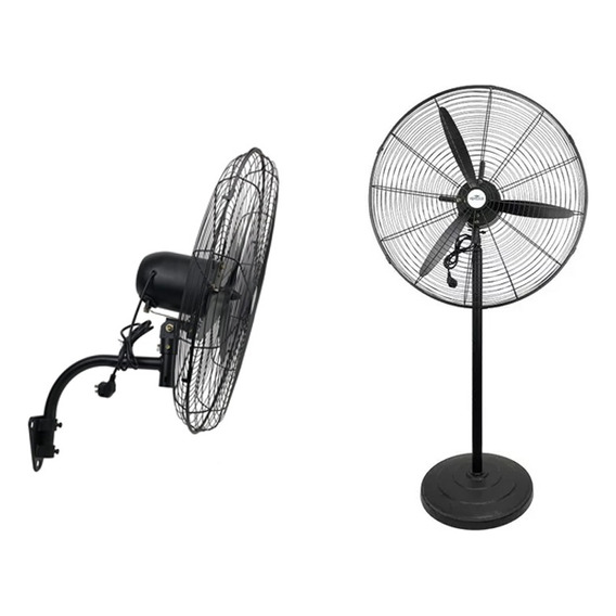 Ventilador Industrial 80cm 2 En 1 Pie Y Pared 220v Vientosur