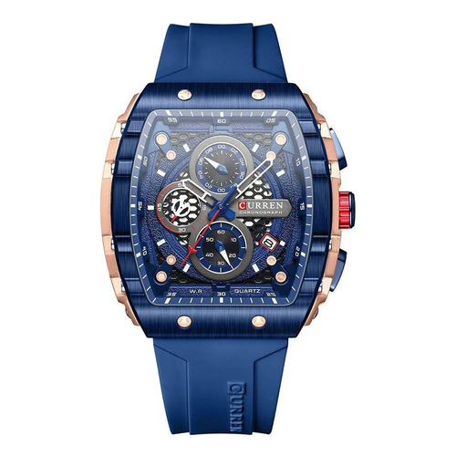 Reloj Para Hombre Curren Curren Chronograph Kred8203 Azul