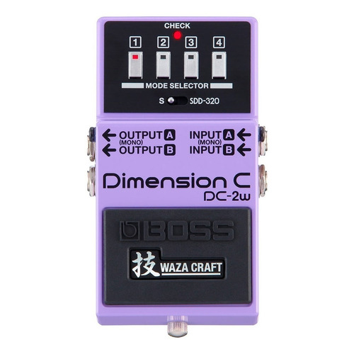 Pedal de efecto Boss Waza Craft Dimension C DC-2W  violeta