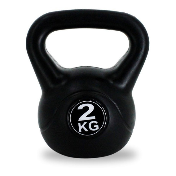 Pesa Rusa Mancuerna De Mano 2 Kg Recubierta Pvc Kettlebell